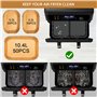 Papier Cuisson Air Fryer, 150 PCS pour Ninja Flex Drawer Dual Zone AF500EU 10,4L, Doublure en Papier Jetable Air Fryer Accessoir