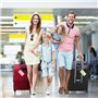4 Pièces Etiquette Valise, Etiquette Bagage en Aluminium avec Carte pour informations personnelles, Étiquettes à bagages en méta