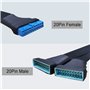 19/20 broches 1 à 2 Y répartiteur interne adaptateur d'extension (15 cm)