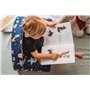 MuseHouse Chaise Enfant | Fauteuil | Siège de Canapé | Tabouret | Meubles pour Enfants | 0-4 Ans | (Fox)