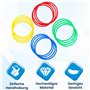 Sportacular Gear Lot de 12 Anneaux de Coordination avec Sac | Entraînement pour Ballon de Football | Agility pour Chiens