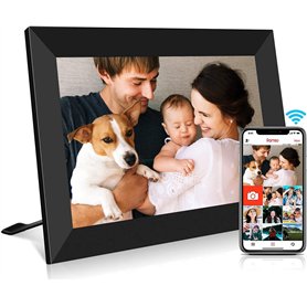 Frameo Digital Photo Frame WiFi Cloud 10.1 Pouces 1280x800 IPS Tactile Screen Configuration Facile pour Partager ou Une vidéo Vi