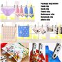 Byou Pinces à Linge INOX 80 pièces Multifonctionnel Vêtements Pinces pour Vêtements Chaussettes Fichiers Papier Snacks Seal