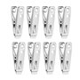 Byou Pinces à Linge INOX 80 pièces Multifonctionnel Vêtements Pinces pour Vêtements Chaussettes Fichiers Papier Snacks Seal