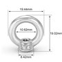 Écrou à Oeil de Levage M4 12Pcs Écrou à Anneau Femelle Acier Inoxydable Écrou Fileté Femelle en Forme Danneau de Quincaillerie p