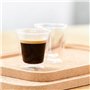Set 2 verres - BODUM - Canteen - Double paroi - 0.1 l - Transparent