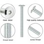 Kit 11PCS Boulons écrous M6 hex douille tête de culasse vis écrous pour lit superposé berceau meubles lits,baril boulon écrou Ki