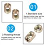 Kit 11PCS Boulons écrous M6 hex douille tête de culasse vis écrous pour lit superposé berceau meubles lits,baril boulon écrou Ki