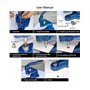 QWORK® Presse a Oeillets, Machine à Poinçonner à Oeillets Presse à Oeillets avec 3 Matrices et 1500 Oeillets, pour Cuir Textile