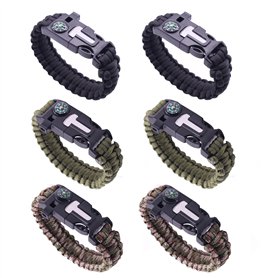 Sipiris 6 Pièces Paracorde Bracelet de Survie