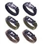 Sipiris 6 Pièces Paracorde Bracelet de Survie