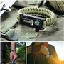Sipiris 6 Pièces Paracorde Bracelet de Survie,Multifonctions Bracelet de Survie pour Les Randonneurs, Les Aventuriers, Les Explo