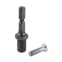 Akozon Adaptateur de mandrin de perçage Adaptateur de tige hexagonale de mandrin de perceuse électrique Filetage 3/8"-24UNF avec