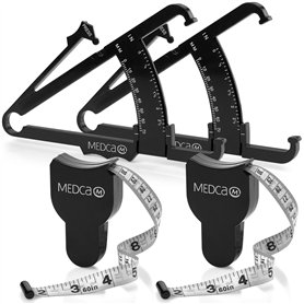 MEDca Lot de 2 Mètre-ruban et pied à coulisse pour le corps