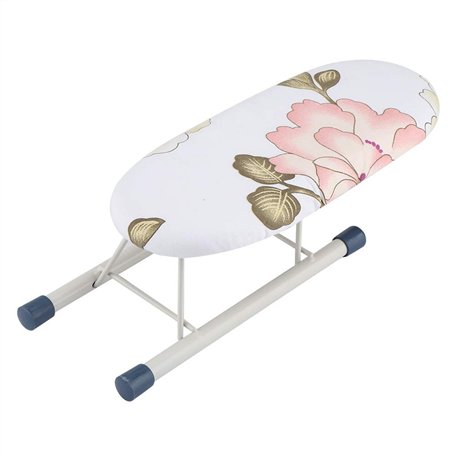 Mini planche à repasser pliable avec housse de protection décorative