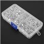 400pcs Rivet Set, 400pcs Flat Head Aluminium Solid Rivet Multi-size M3 Rivets 4/5/6/8/8/10/12/14/16mm