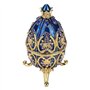 Hztyyier Oeuf de Pâques émaillé avec Organisateur de Bijoux en Forme d'oeuf de Style Vintage pour de décoration de boîte de Bijo