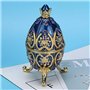 Hztyyier Oeuf de Pâques émaillé avec Organisateur de Bijoux en Forme d'oeuf de Style Vintage pour de décoration de boîte de Bijo