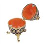 Hztyyier Oeuf de Pâques émaillé avec Organisateur de Bijoux en Forme d'oeuf de Style Vintage pour de décoration de boîte de Bijo