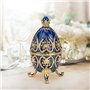 Hztyyier Oeuf de Pâques émaillé avec Organisateur de Bijoux en Forme d'oeuf de Style Vintage pour de décoration de boîte de Bijo