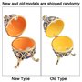Hztyyier Oeuf de Pâques émaillé avec Organisateur de Bijoux en Forme d'oeuf de Style Vintage pour de décoration de boîte de Bijo