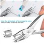 1 trou perforateur simple trou poinçon trou métallique manuel pour cartes de voeux scrapbook carnet craft papier puncher Office 