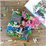 Piscine de Fleurs de pêcher Construction Maquette Set, 3320 Pièces Mini Chinoise Blocs Jeu de maquettes, MOC Modulaire Maison Ar