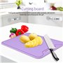 Planche à découper Planche à découper en silicone de qualité alimentaire À la maison Utilisation de la cuisine Pourpre Flexible 
