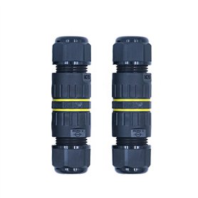 CENPEK 2 pièces boîte de jonction extérieure étanche IP68 connecteur de câble électrique 2 Voies M16 Prise Fil Gamme 3.5 à 7mm b