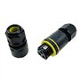 CENPEK 2 pièces boîte de jonction extérieure étanche IP68 connecteur de câble électrique 2 Voies M16 Prise Fil Gamme 3.5 à 7mm b