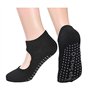 2 Paires de Chaussettes de Yoga, Chaussettes de Yoga pour Femmes, Poignées Antidérapantes avec Sangles Idéales pour le Pilates, 