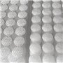 YANGWEN 200 Pièces Autocollantes Crochets et Boucles en Nylon Pastille Adhesive 20mm Diamètre Points Ronds Auto-adhésifs (Blanc)