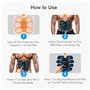 LEMENG Electrostimulateur Musculaire, Ceinture Abdominale Electrostimulation, Stimulateur Musculaire Electrique, 8 Modes 19 Nive