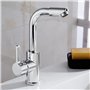 Guador Robinet de Lavabo 360° Rotation Robinet de Salle de Bain Eau Froide Et Chaude Robinet Monocommande Mitigeur Lavabo Robine