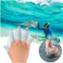 Palmes Main Souple,Palmes Doigts,Aletas De Mano,1 Paire Doux Silicone Gear Paddle Palmes Doigts Main Palm Palmes Palmés Formatio