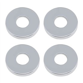 PLCatis Rosace Robinet Mitigeur Douche 4 Pièces Chromées Rosasse Ouvrante Robinetterie Ø 26mm (3/4 ") Acier Inoxydable Rosace Pl