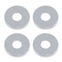 PLCatis Rosace Robinet Mitigeur Douche 4 Pièces Chromées Rosasse Ouvrante Robinetterie Ø 26mm (3/4 ") Acier Inoxydable Rosace Pl