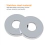 PLCatis Rosace Robinet Mitigeur Douche 4 Pièces Chromées Rosasse Ouvrante Robinetterie Ø 26mm (3/4 ") Acier Inoxydable Rosace Pl