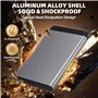 BlueStars Disque Dur Externe Portable 1To USB SATA Ultra Fin Tout-Aluminium Stockage pour PC, Mac, Laptop, Ordinateur de Bureau,
