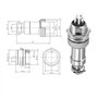 12 mm Fileté Panneau Métal Aviation Câble Connecteur