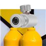 Jeffergarden CO2 Adaptateur Cylindre Recharge CO2 Aquarium de Remplissage du Régulateur Kit de Connecteur CO2 Adapter de Cylindr