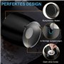 Cendrier Extérieur (10 * 9 * 10cm) - Coupe-Vent Cendrier avec Couvercle, Inoxydable Cendrier Anti Odeur, Grande Cendrier Portabl