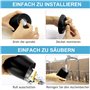 Cendrier Extérieur (10 * 9 * 10cm) - Coupe-Vent Cendrier avec Couvercle, Inoxydable Cendrier Anti Odeur, Grande Cendrier Portabl