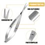 DARENYI Coupe Cuticule Ongle, Ciseaux à Cuticules Professionnels Lame Incurvée en Acier Inoxydable Manucure Pédicure Beauté Toil