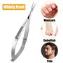 DARENYI Coupe Cuticule Ongle, Ciseaux à Cuticules Professionnels Lame Incurvée en Acier Inoxydable Manucure Pédicure Beauté Toil