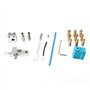 Toaiot Pièces de rechange pour imprimante 3D Kit de buse d'extrudeuse Tita Hotend avec bloc chauffant Tuyau de chauffage V6 Tube