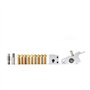 Toaiot Pièces de rechange pour imprimante 3D Kit de buse d'extrudeuse Tita Hotend avec bloc chauffant Tuyau de chauffage V6 Tube