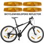 CHDZSW Lot de 8 réflecteurs de vélo - Réflecteurs de rayons - Réflecteurs yeux de chat