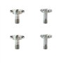 Adaptateur Vis de caméra filetée fixation en acier Lot 4 adaptateurs pour vis d'appareil photo - inoxydable Pour 1/4" Accessoire