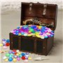 Kisvic Pierre Precieuse pour Enfants 100 Pièces, Diamants Colorés, Pierres Précieuses en Acrylique pour Enfants, 8 Designs et Co